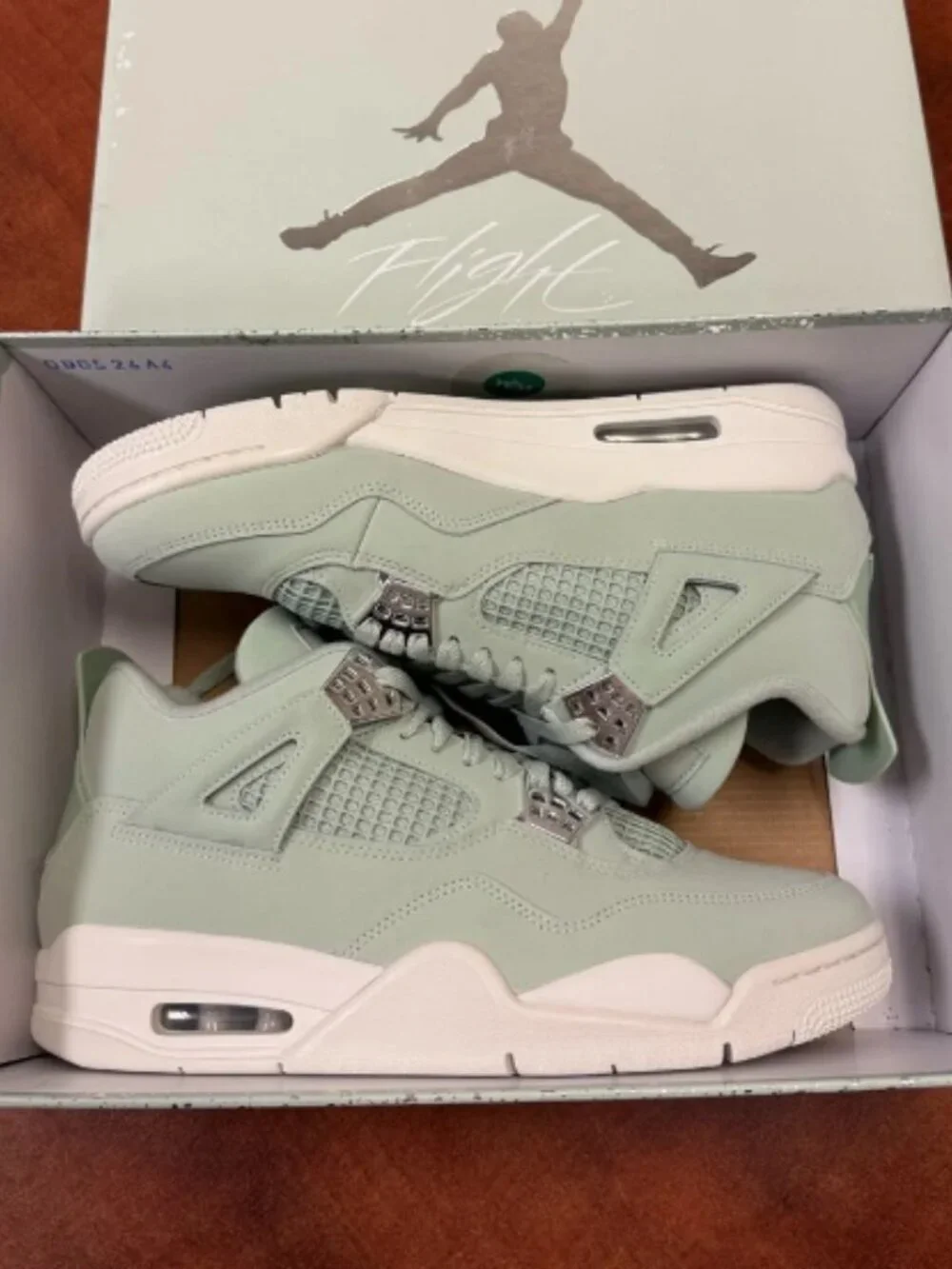 Nike Air Jordan 4 Retro Seafoam Sail Silver